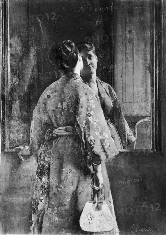 The Japanese Robe, ca. 1872. Creator: Alfred Stevens.