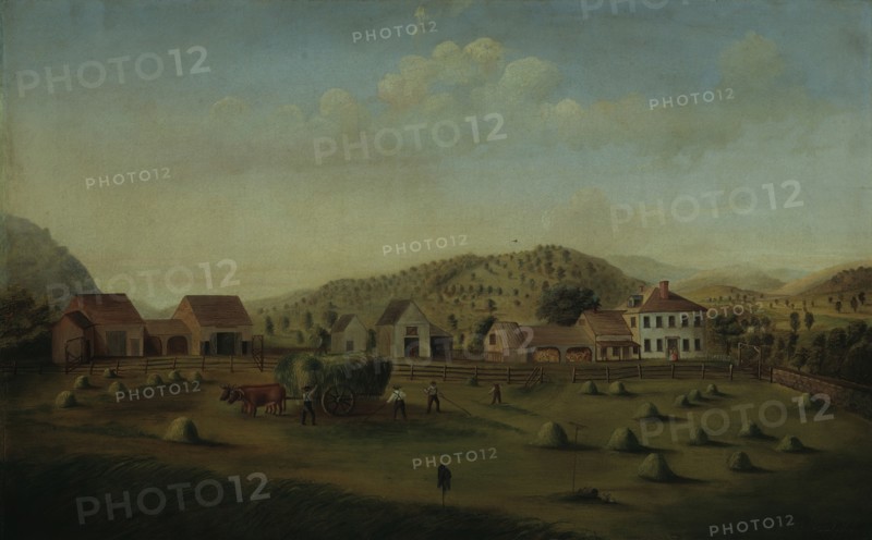 Leete Farm, West Claremont, New Hampshire, ca. 1822. Creator: Francis Alexander.
