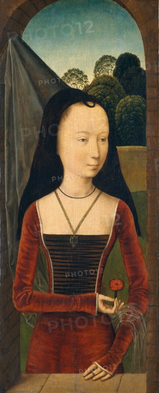 Young Woman with a Pink, ca. 1485-90. Creator: Hans Memling.