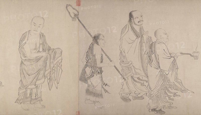The Sixteen Luohans, 16th century. Creator: Qiu Ying.