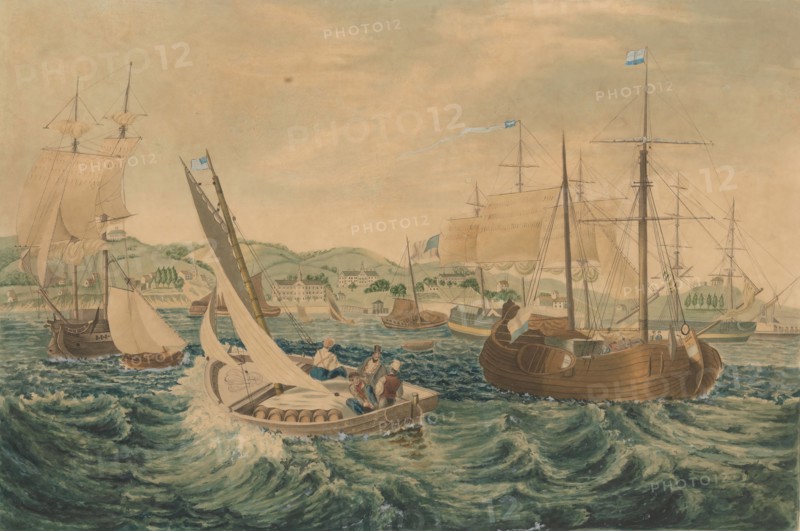 Quarantine, Staten Island, 1833. Creator: William James Bennett.