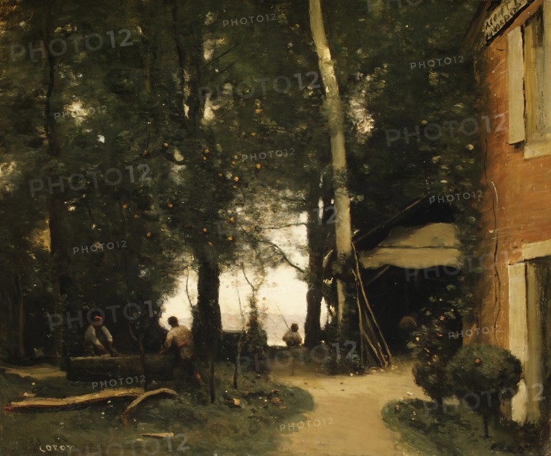 The Banks of the Seine at Conflans, ca. 1865-70. Creator: Jean-Baptiste-Camille Corot.