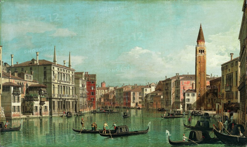 The Grand Canal, Venice, Looking Southeast, with the Campo della Carità to the Right, 1730s. Creator: Canaletto.