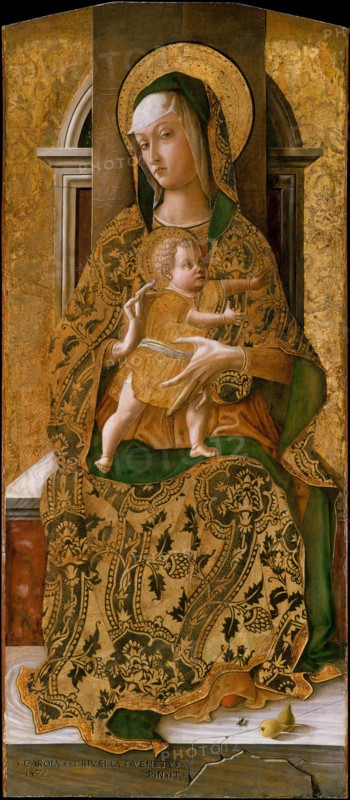 Madonna and Child Enthroned, 1472. Creator: Carlo Crivelli.