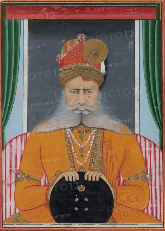 Maharaja Sardar Singh of Bikaner, ca. 1860-70. Creator: Chotu.