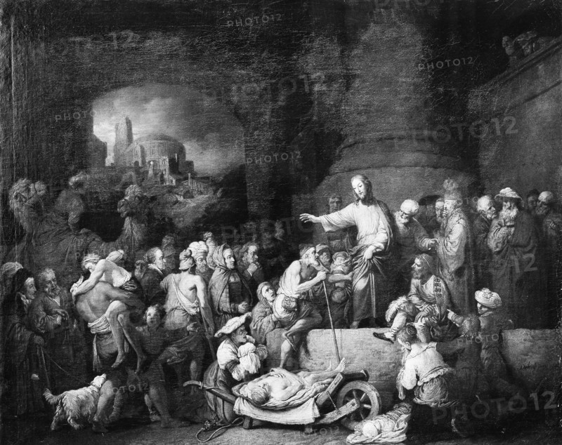 Christ Healing the Sick, 1742. Creator: Christian Wilhelm Ernst Dietrich.