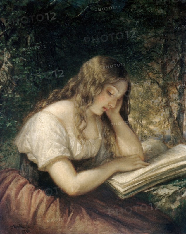 Study in a Wood, 1861. Creator: Daniel Huntington.