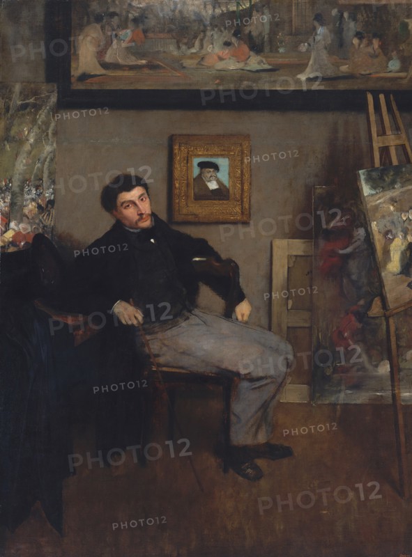 James-Jacques-Joseph Tissot (1836-1902), ca. 1867-68. Creator: Edgar Degas.