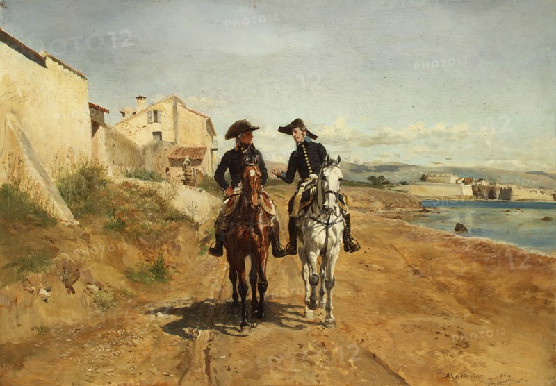 A General and His Aide-de-camp, 1869. Creator: Jean Louis Ernest Meissonier.