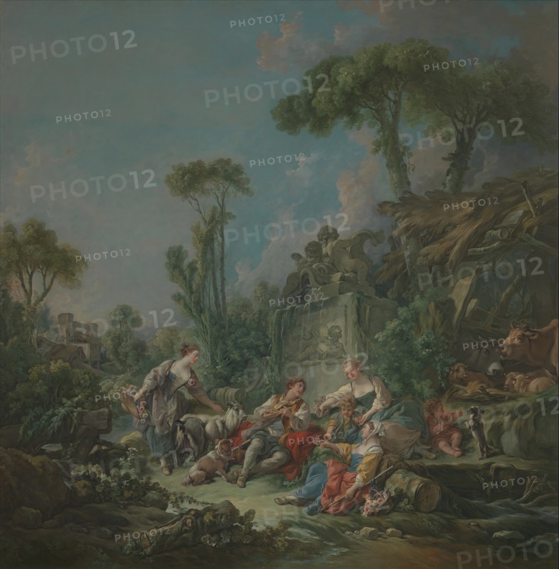 Shepherd's Idyll, 1768. Creator: Francois Boucher.
