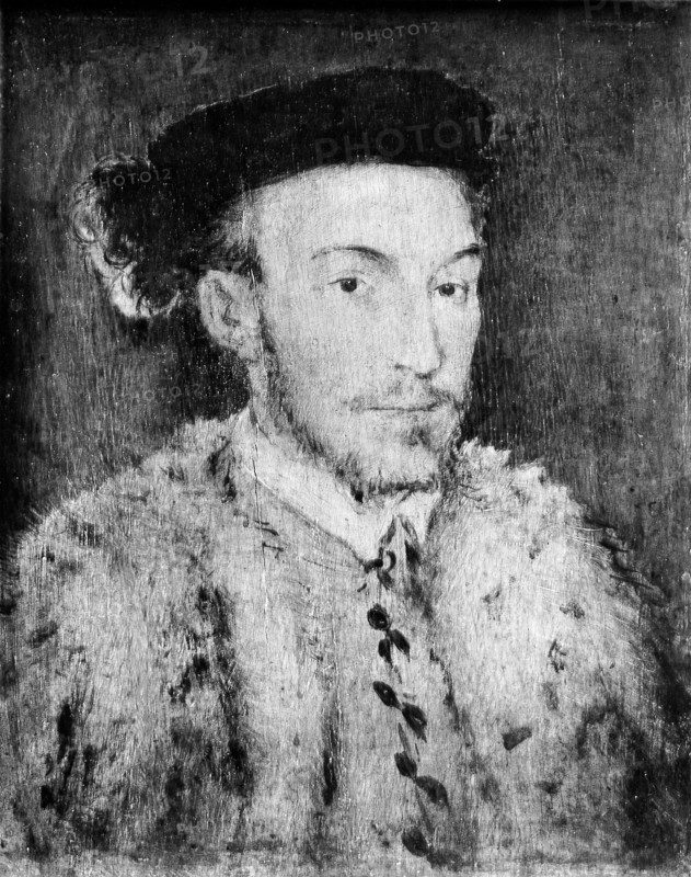 Portrait of a Man in a White Fur Coat. Creator: Unknown.