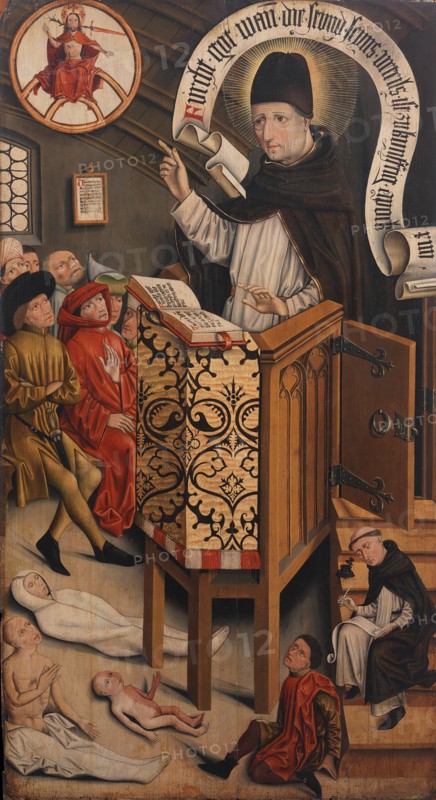 Sermon of Saint Albertus Magnus, ca. 1430-95. Creator: Friedrich Walther.