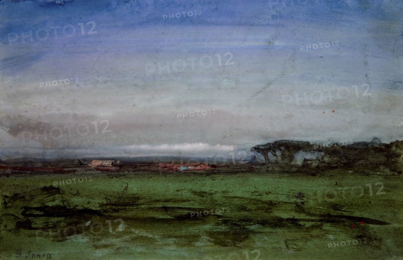 Across the Campagna, 1872. Creator: George Inness.