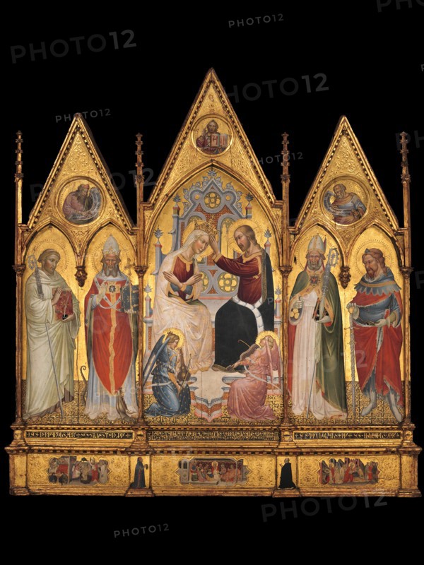 The Coronation of the Virgin, and Saints, 1394. Creator: Giovanni di Tano Fei.