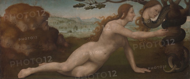 Adam; Eve. Creator: Giuliano Bugiardini.