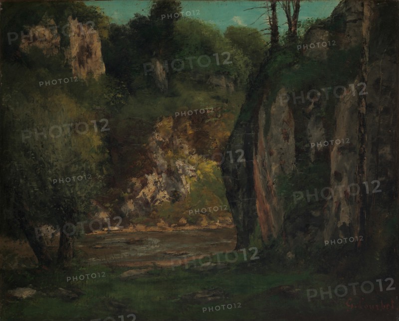 The Hidden Brook, ca. 1873-77. Creator: Gustave Courbet.