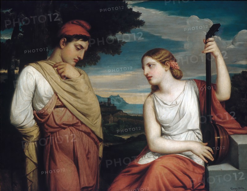 The Greek Lovers, 1846. Creator: Henry Peters Gray.