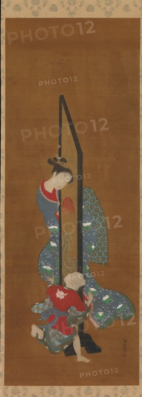 Mother and Child at Play, 18th century. Creator: Isoda Koryusai.