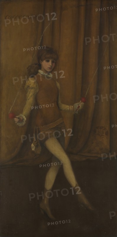 Harmony in Yellow and Gold: The Gold Girl?Connie Gilchrist, ca. 1876-77. Creator: James Abbott McNeill Whistler.