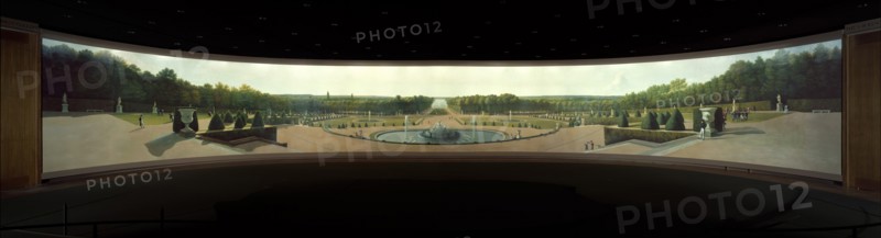 Panoramic View of the Palace and Gardens of Versailles, 1818-19. Creator: John Vanderlyn.