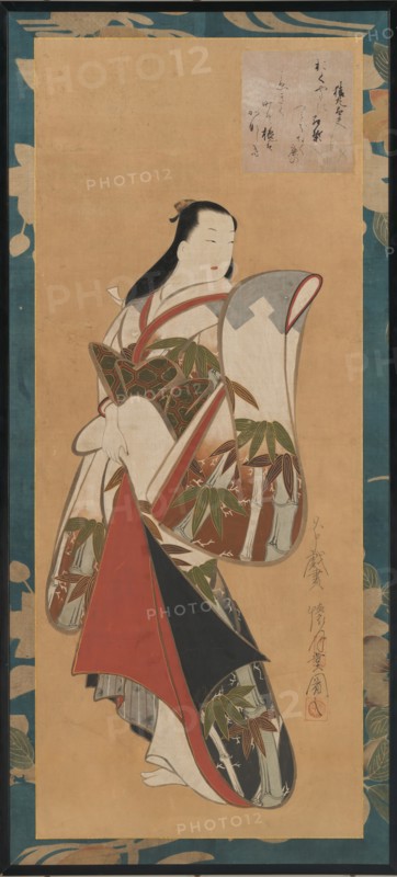 Standing Courtesan, early 18th century. Creator: Kaigetsudo Ando.