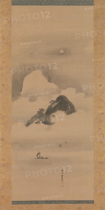 Landscape in Moonlight, after 1662. Creator: Kanô Tan'yû.