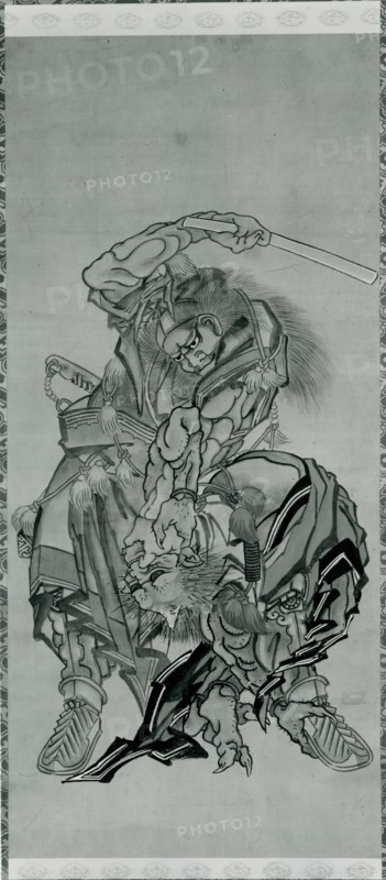 Shoki, the Demon Queller, dated 1790. Creator: Hokusai.