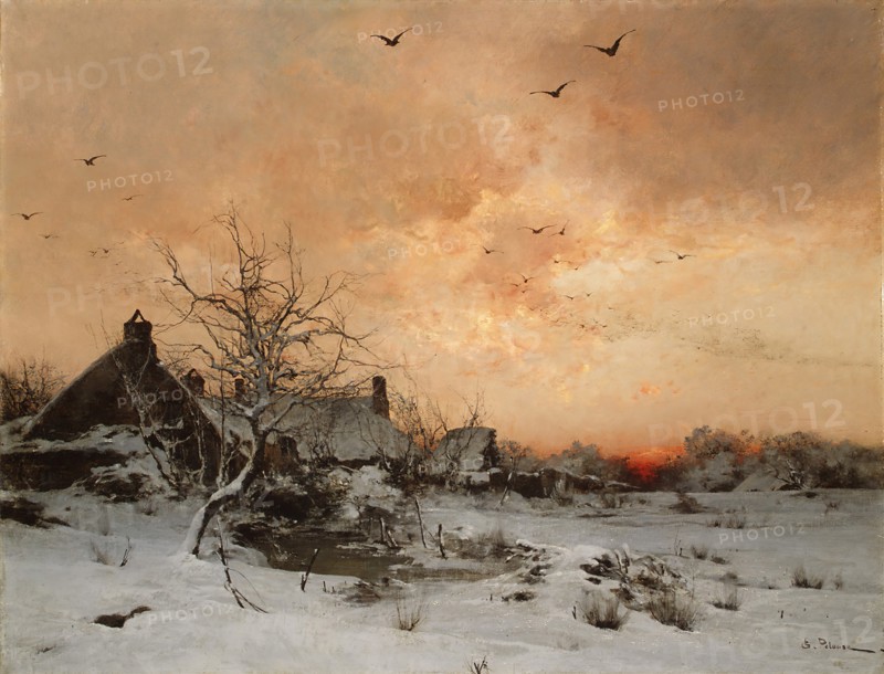 January: Cernay, near Rambouillet. Creator: Leon-Germain Pelouse.