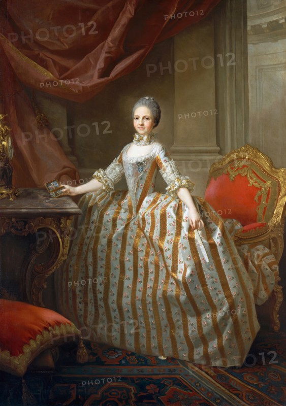 Maria Luisa of Parma (1751-1819), Later Queen of Spain, 1765. Creator: Laurent Pecheux.