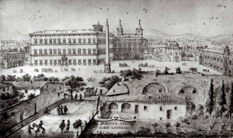 View of Lateran, Rome, 1672-73. Creator: Lievin Cruyl.