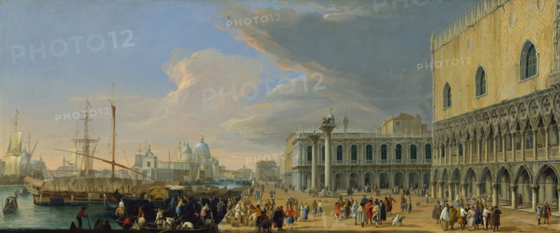 The Molo, Venice, Looking West, ca. 1709. Creator: Luca Carlevarijs.