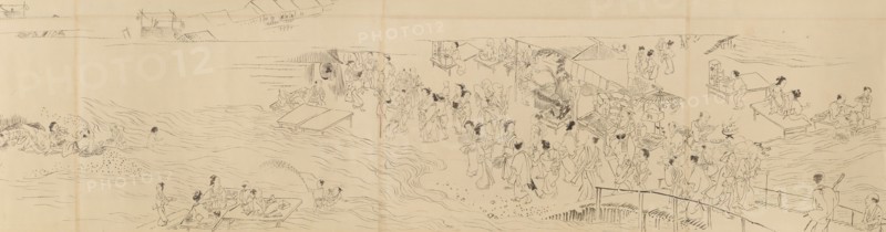 Amusements in Kyoto in the Four Seasons, late 18th century. Creator: Maruyama Okyo.