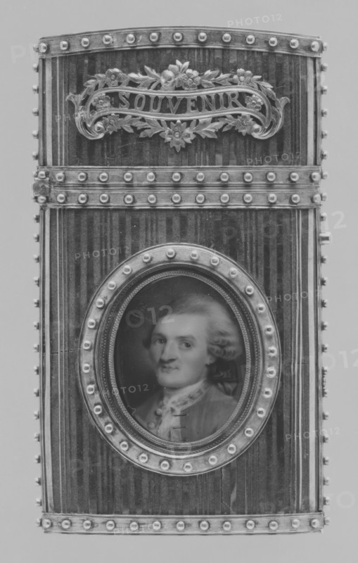Souvenir with portrait of a man, 1778-79. Creator: Unknown.