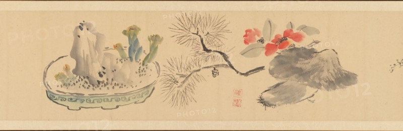 Letter Enclosing Flowers, 1831. Creator: Okada Hanko.
