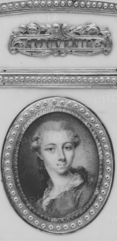 Souvenir with portrait of a man, 1780-81. Creator: Pierre-Denis Chaumont.