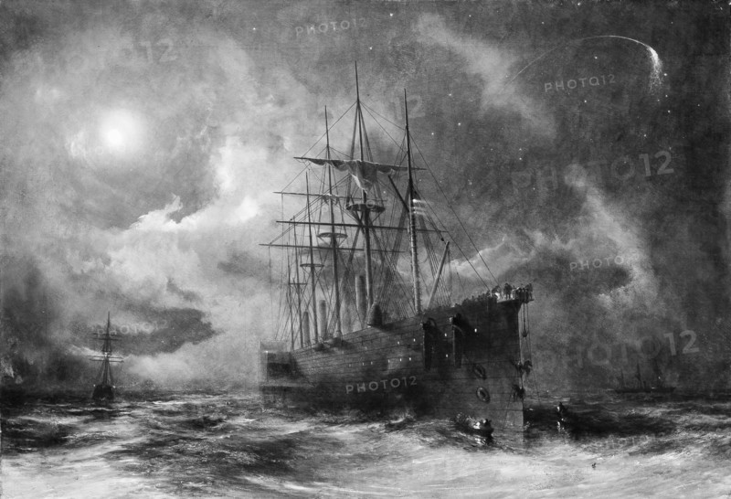 Grappling for the Lost Cable, ca. 1866. Creator: Robert Charles Dudley.