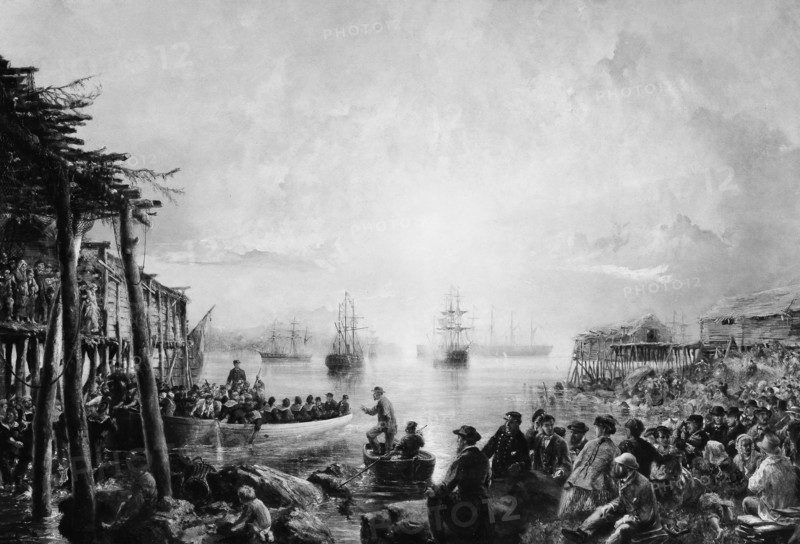 Landing at Newfoundland, ca. 1866. Creator: Robert Charles Dudley.