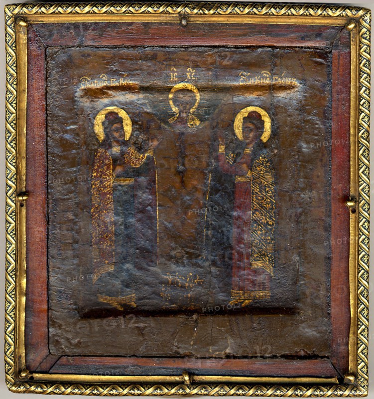 The Christ Child with Saints Boris and Gleb. Creator: Unknown.