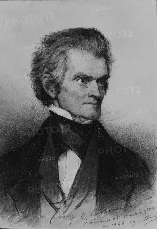 John C. Calhoun, 1846. Creator: Savinien Edme Dubourjal.