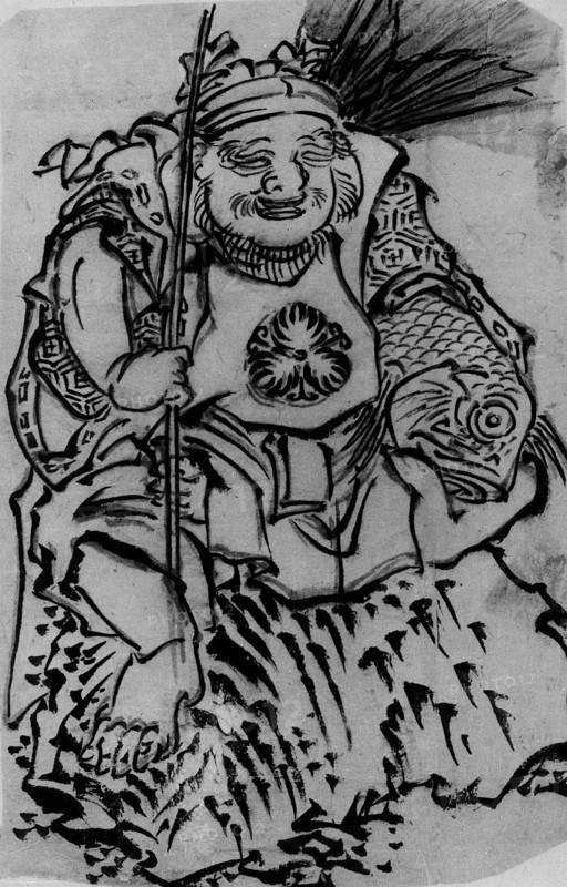 Ebisu (God of Luck, Protector of Merchants), 18th-19th century. Creator: School of Katsushika Hokusai.