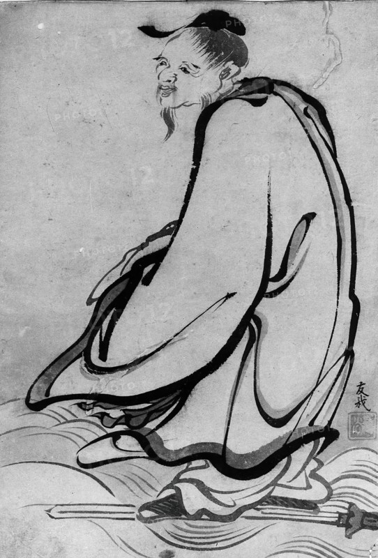 Sage, 18th-19th century. Creator: School of Katsushika Hokusai.