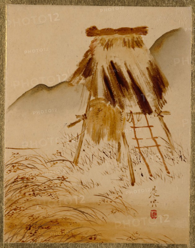 Rice-Drying Frame. Creator: Shibata Zeshin.
