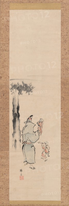 Puppeteer, 19th century. Creator: Hokuba.