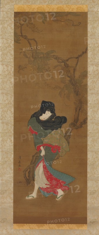 Beauty in Summer Breeze, 18th century. Creator: Torii Kiyonaga.