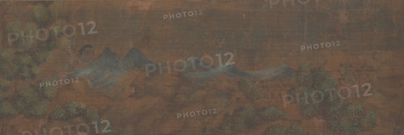 Landscape Painting of Figure in Woodland Setting. Creator: Unknown.