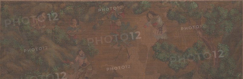 Landscape Painting of Figure in Woodland Setting. Creator: Unknown.