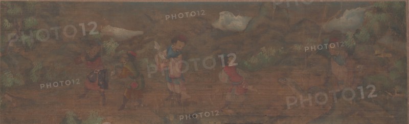 Landscape Painting of Figure in Woodland Setting. Creator: Unknown.