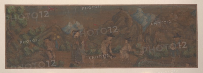 Landscape Painting of Figure in Woodland Setting. Creator: Unknown.