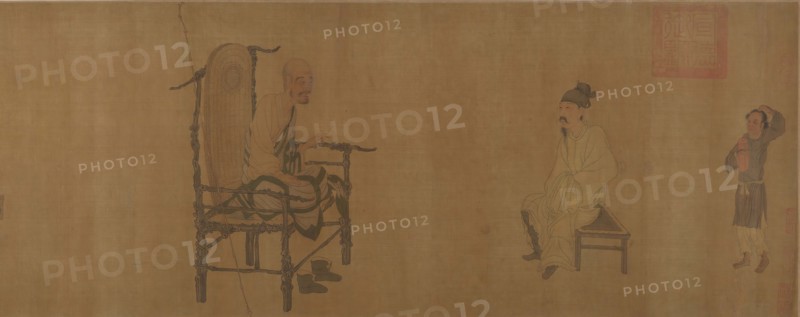 Xiao Yi Obtaining the Lanting Manuscript from the Monk Biancai. Creator: Unknown.