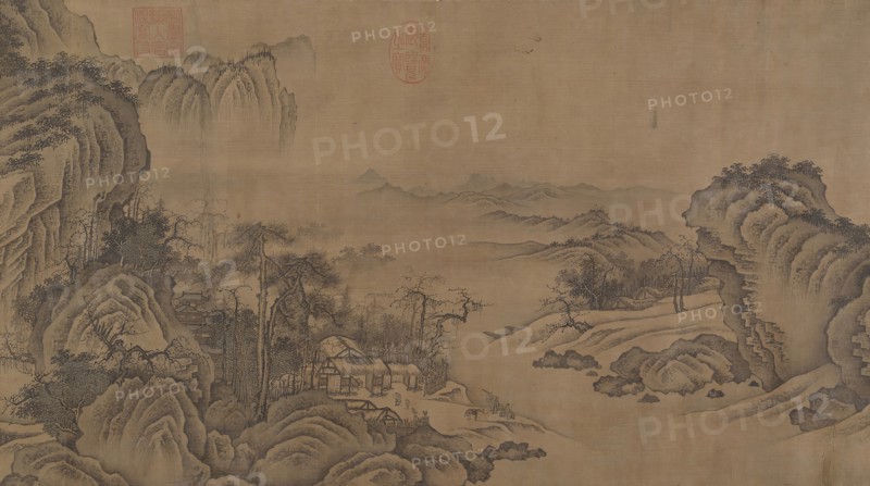 Buddhist Temples amid Autumn Mountains, 14th century. Creator: Unknown.